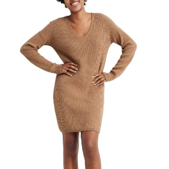 Madewell Relaxed Long Sleeve Sweater Dress - Picture 1 of 7